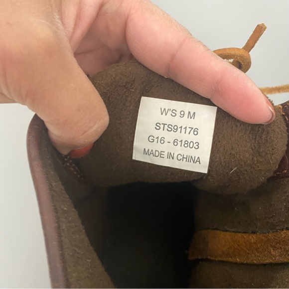 Sperry Womens Rubber Brown Black Waterproof Fall duck Boots 9 - Picture 6 of 10